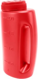 Portable Seed Spreader, Thick Plastic Functional Portable Fertilizer Spreader for Crop Spreading Pot to Melt Ice (Red)