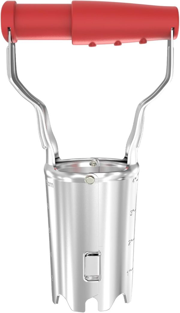 D Bulb Planter with Depth Markers - Automatic Soil Releasing Seed Bulb Transplanter for Planting/Digging Tulips, Daffodils, Dahlias and More!