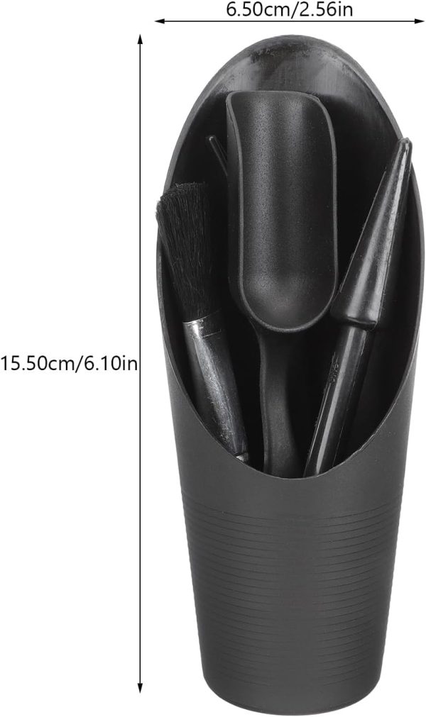 2 Sets Transplanter Pots Set Sets Plant Care Accessories Garden Rake Flower Planting Tools Garden Tool Set Plastic Black Gardening Accessory Succulent Planting Supplies Mini - Image 2