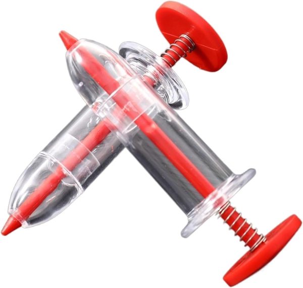 1/2Pcs Syringe Seeder Mini Seed Sowing Dispenser Garden Precision Seeding Fertilizing Planter Manual Sower Flower Gardening Tool (Color : Brown, Size : 1Pcs)