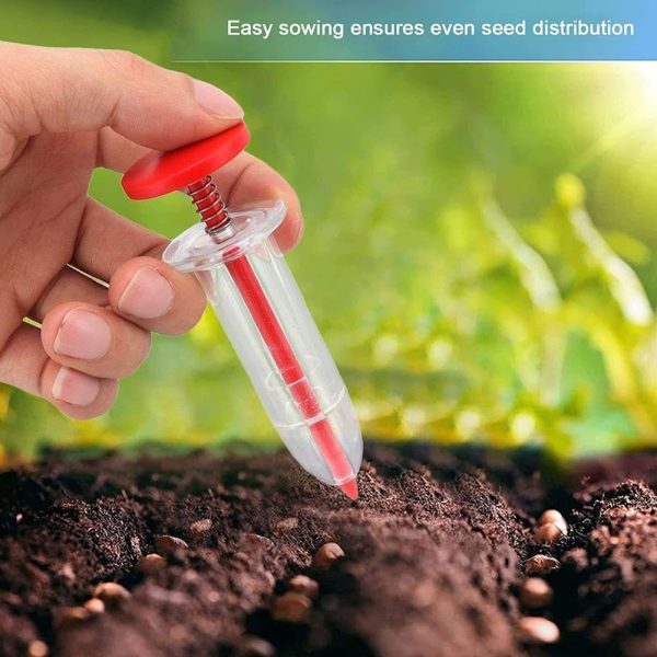 Seeds Dispenser,Mini Seed Spreader Sowing Seeder Tool,Handheld Seed Sower,Mini Garden Seed Spreaders Seed Sowing Seeder Tool Seeder Tool for Horticultural Seeding - Image 2