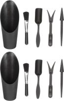 2 Sets Transplanter Pots Set Sets Plant Care Accessories Garden Rake Flower Planting Tools Garden Tool Set Plastic Black Gardening Accessory Succulent Planting Supplies Mini