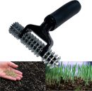 Tools Hand Seeder Spiker Tool Grass Seed for Small Areas Dog Spots Brown Patch Dead Spots Tight Spaces & Small Garden Seeding