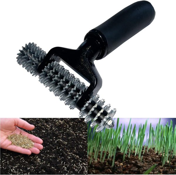 Tools Hand Seeder Spiker Tool Grass Seed for Small Areas Dog Spots Brown Patch Dead Spots Tight Spaces & Small Garden Seeding