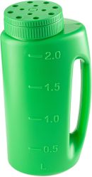 Seed Spreader, Handheld Shaker for Lawn Seeds, Ice Melt Salt, Calcium, Deicer, Weed and Feed Spreader, 2 Liter, Adjustable Hole Size, with Cut Out Handle