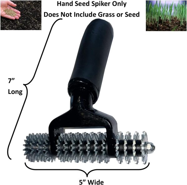 Tools Hand Seeder Spiker Tool Grass Seed for Small Areas Dog Spots Brown Patch Dead Spots Tight Spaces & Small Garden Seeding - Image 2