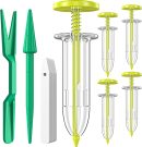 17 Pack Seed Planter Tool, Hand Seeder, Mini Sowing Seed Dispenser Sower, Seedlings Dibber and , Seed Spreader for Planting Vegetables, Flowers