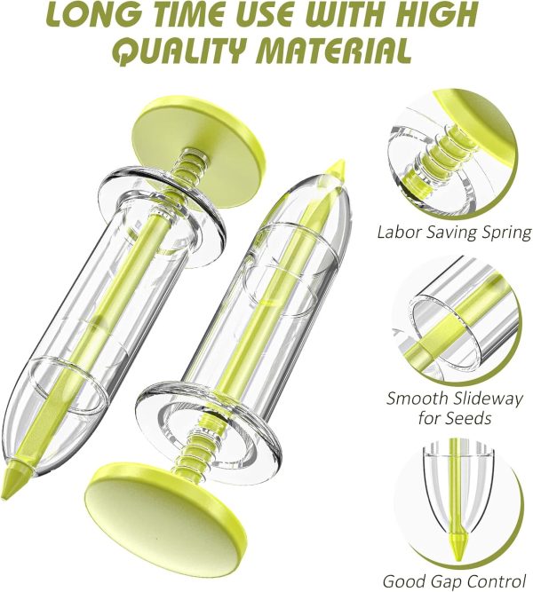 17 Pack Seed Planter Tool, Hand Seeder, Mini Sowing Seed Dispenser Sower, Seedlings Dibber and , Seed Spreader for Planting Vegetables, Flowers - Image 2
