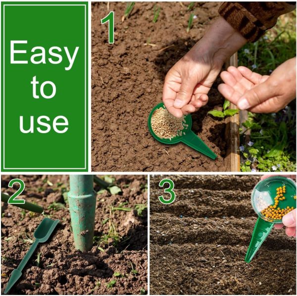 6 PCS Seed Spreader Handheld,Mini Garden Tools Indoor Gardening Tools Set Seeder Indoor Plant Tools Seed Dispenser for Tiny Seeds Plant Propagation Kit - Image 2