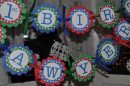 Birthday Party Favor Sticker Labels - Polka Dot Set