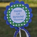 Birthday Party Favor Sticker Labels - Polka Dot Set