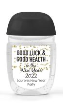 New Year Celebration Sanitizer Labels - Set of 30