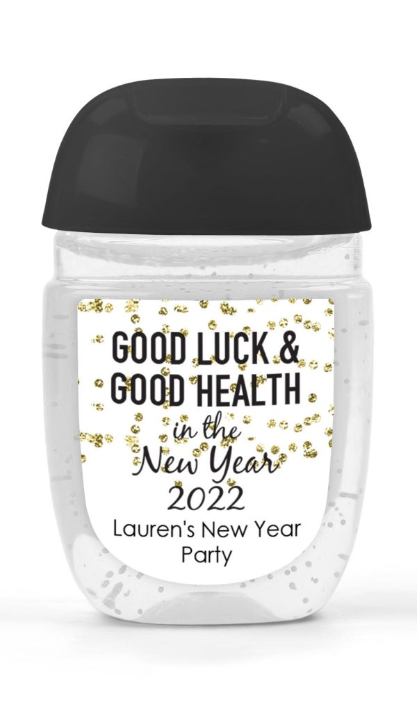 New Year Celebration Sanitizer Labels - Set of 30
